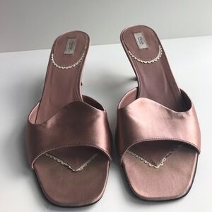 AUTHENTIC PRADA SILK SLIDES